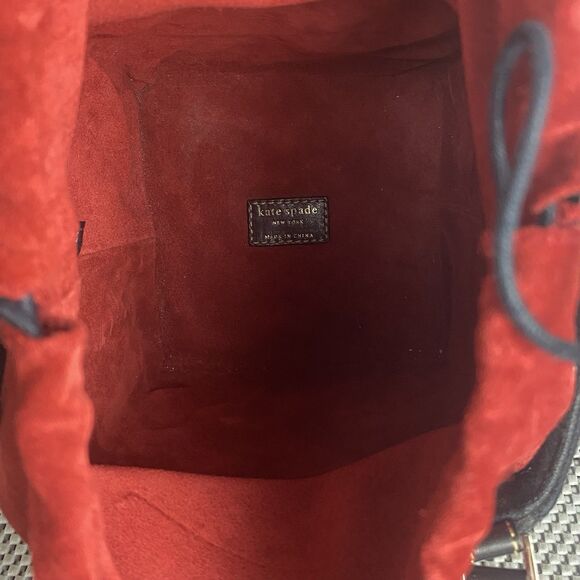 Kate Spade New York Bag Womens Small Black Gray Square Cube Bucket Bag Rare - Picture 9 of 16